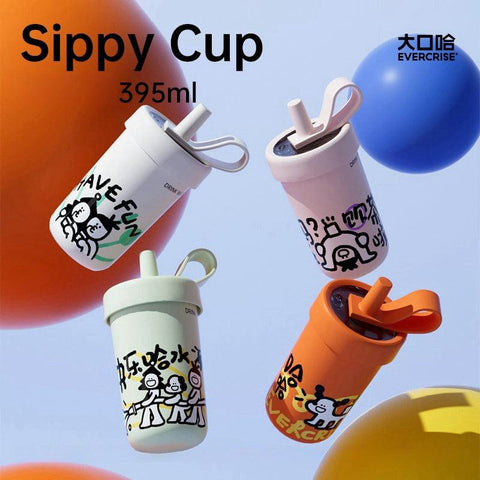 EVERCRISE HAHA Sippy Cup 395ml: The Perfect Straw Cup for Every Occasion EVERCRISE HAHA Sippy Cup 395ml: The Perfect Straw Cup for Every Occasion
