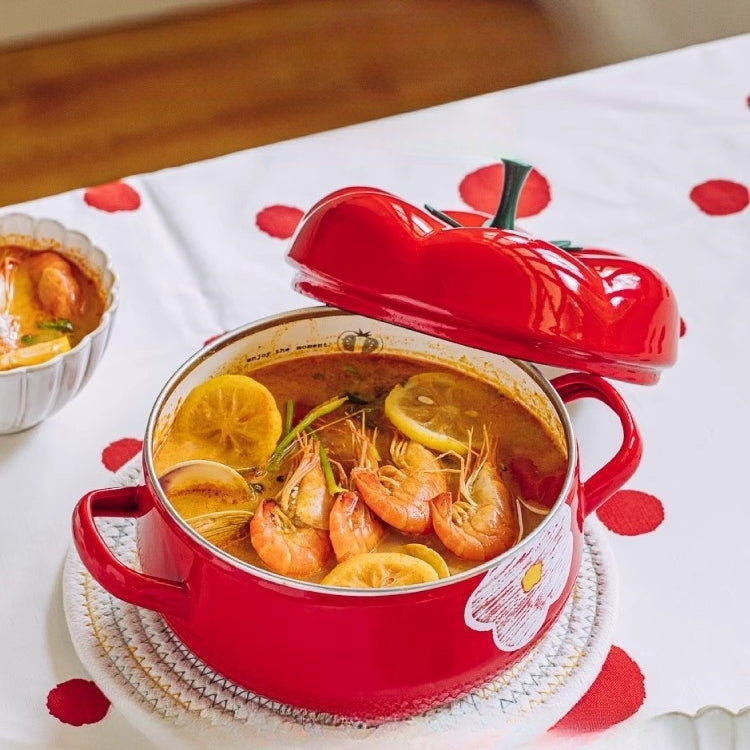 3.5L Enamel Cast Iron Cookware for Gas and Induction Stoves