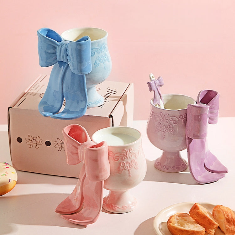 MDZF SWEET HOME Princess Escape Series Ceramic Mug with 3D Bow