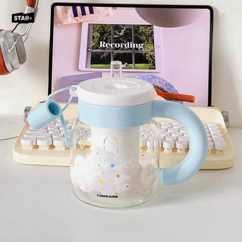 850mL Glass Tea Cup with Detachable Tea Chamber