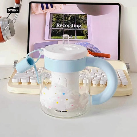 850mL Glass Tea Cup with Detachable Tea Chamber 850mL Glass Tea Cup with Detachable Tea Chamber