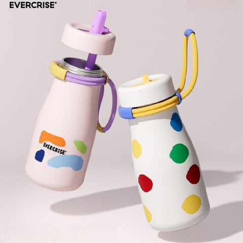 EVERCRISE Milk Sippy Cup 650ml | Stylish and Convenient Stainless Straw Cup EVERCRISE Milk Sippy Cup 650ml | Stylish and Convenient Stainless Straw Cup