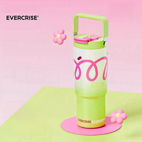 EVERCRISE 880mL insulated water bottle with dual spouts and ergonomic handle EVERCRISE 880mL insulated water bottle with dual spouts and ergonomic handle
