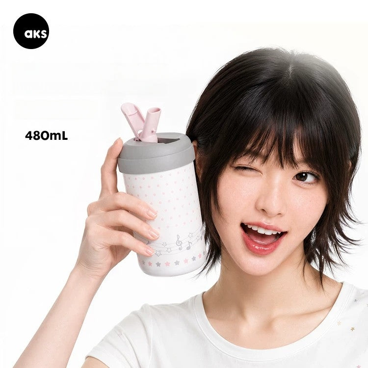 AKS Lulu Bottle 16oz Insulated Tumbler with Straw
