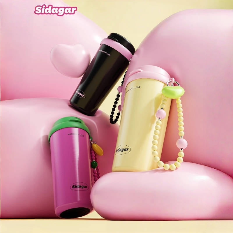 Sidagar Insulated Honey Coffee Cup w/Ceramic Coating