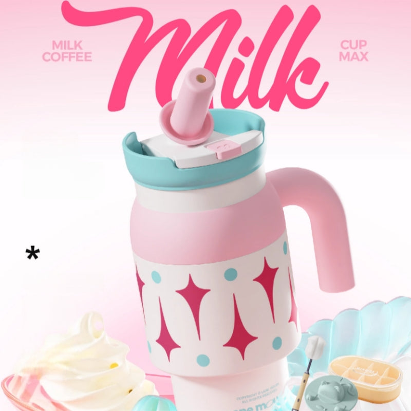 Lane Mouen Beast Milk Insulated Tumbler 900ml Double Wall with Straw