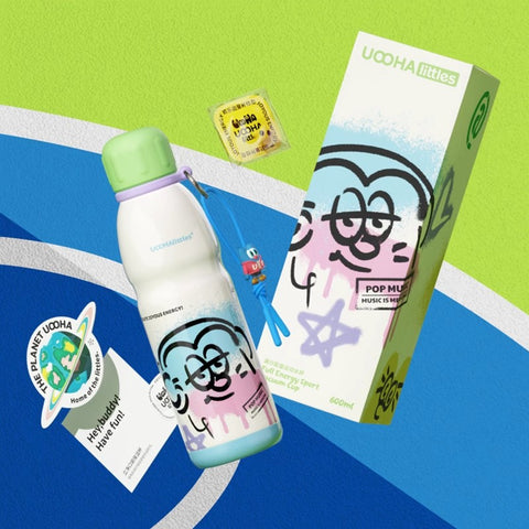 UOOHAlittles 600ml Ceramic Inner Layer Sports Water Bottle with Dual Drinking Modes UOOHAlittles 600ml Ceramic Inner Layer Sports Water Bottle with Dual Drinking Modes