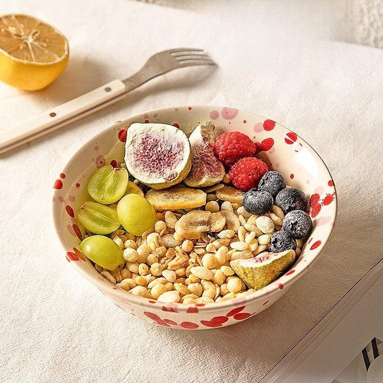 MDZF Modern Artistic Splatter Ink Ceramic Bowl