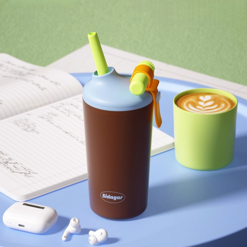Sidagar 480ml Mimi Insulated Tumbler with 15° Tilted Straw