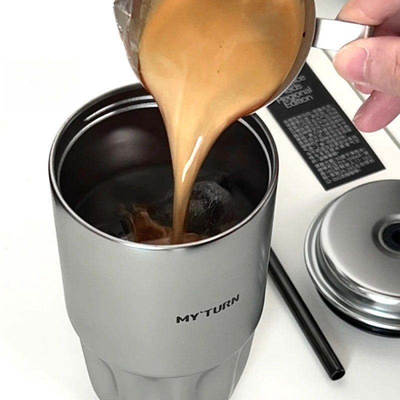 MYTURN T2 Stainless Steel Straw Tumbler with Leak-Proof Design