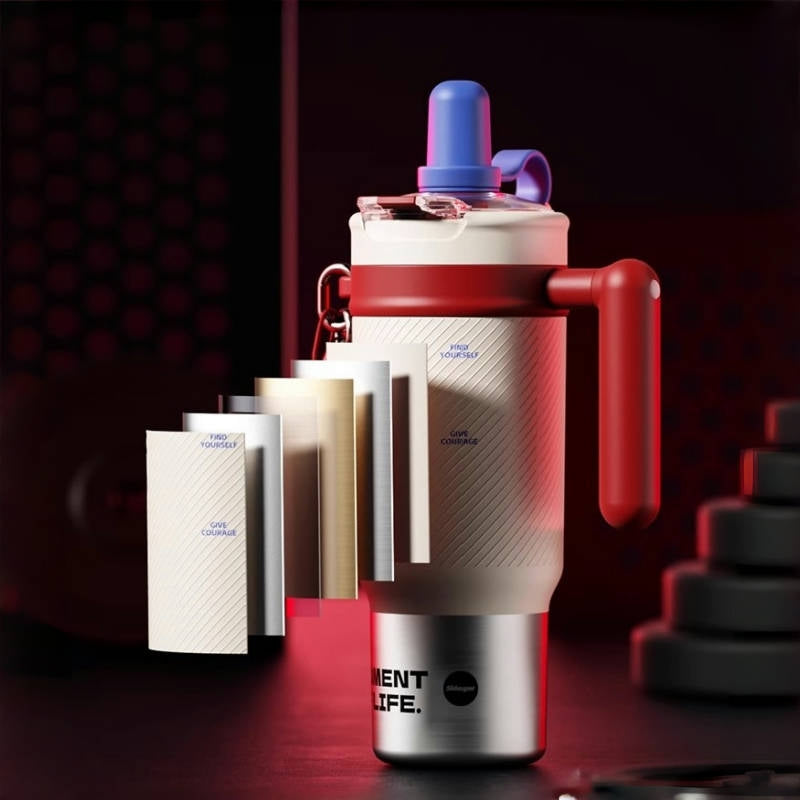 Sidagar Super Ice King 1000ml Triple-Lid Vacuum Tumbler