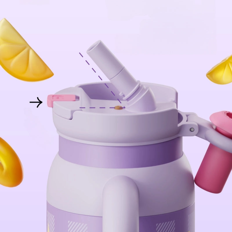 Lane Mouen Beast Milk Insulated Tumbler 900ml Double Wall with Straw