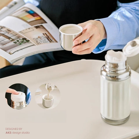 350ml and 450ml AKS Sunion Vacuum Bottle with press-button cap 350ml and 450ml AKS Sunion Vacuum Bottle with press-button cap