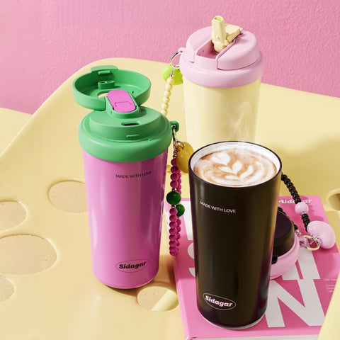 Sidagar Insulated Honey Coffee Cup w/Ceramic Coating Sidagar Insulated Honey Coffee Cup w/Ceramic Coating