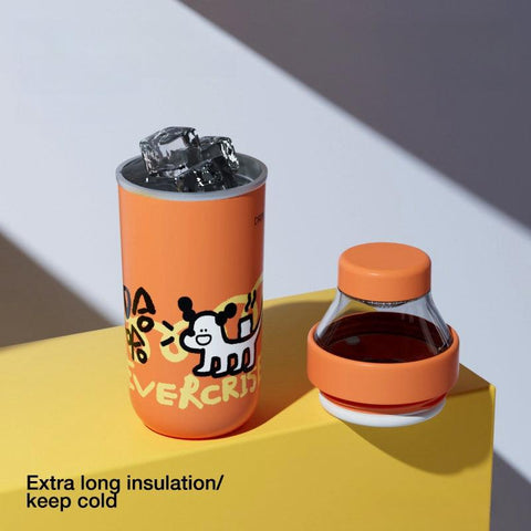 EVERCRISE Premium HAHA Tea Bottle 400ml - Leakproof, Detachable, and Insulated for Hot & Cold Beverages EVERCRISE Premium HAHA Tea Bottle 400ml - Leakproof, Detachable, and Insulated for Hot & Cold Beverages