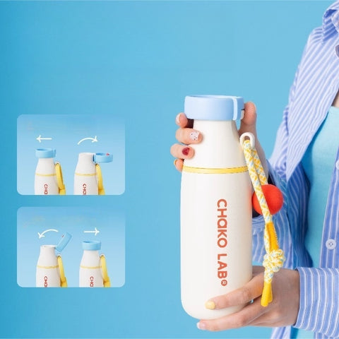 CHAKO LAB Dual Drinking Modes Stainless Steel Water Bottle CHAKO LAB Dual Drinking Modes Stainless Steel Water Bottle