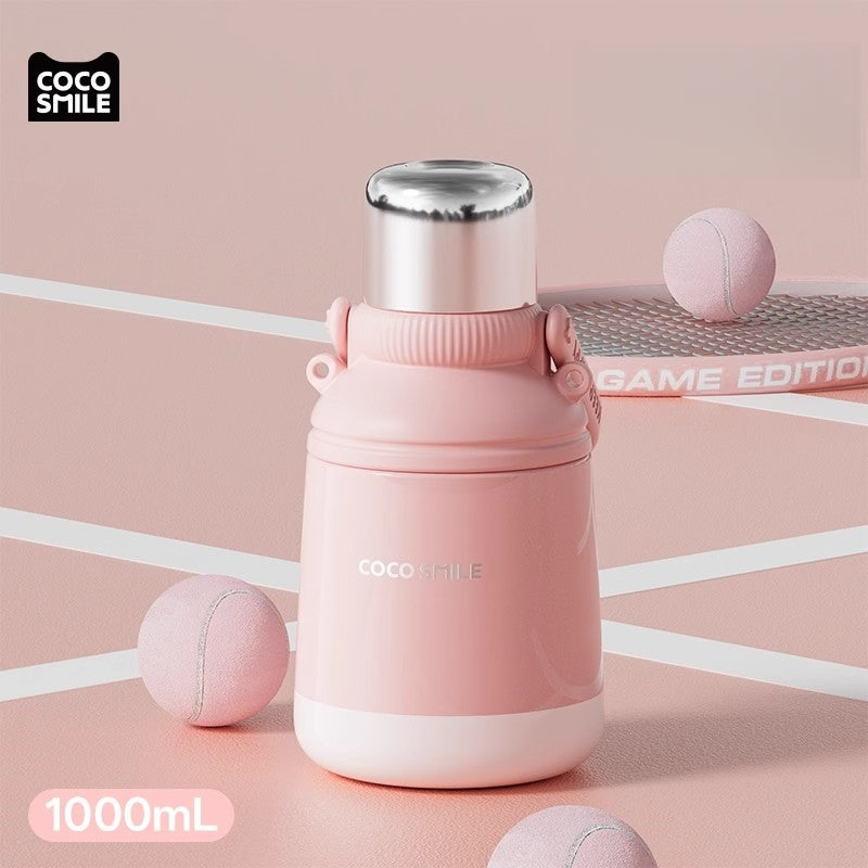 COCO SMILE 1000ml Insulated Stainless Steel Water Bottle