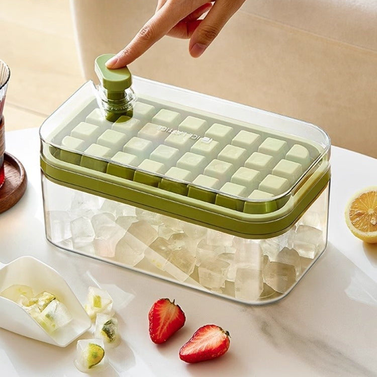 one-second ice release button for instant cubes
