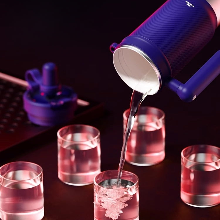 Sidagar Super Ice King 1000ml Triple-Lid Vacuum Tumbler