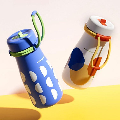 EVERCRISE Milk Sippy Cup 650ml | Stylish and Convenient Stainless Straw Cup EVERCRISE Milk Sippy Cup 650ml | Stylish and Convenient Stainless Straw Cup