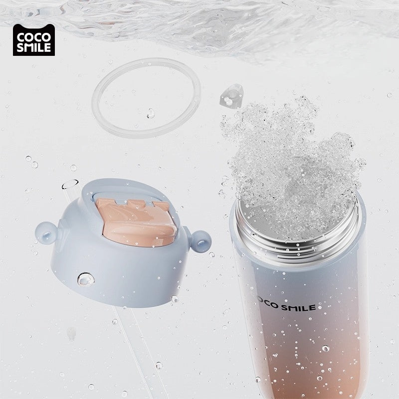 COCOSMILE 630ml Vacuum Insulated Stainless Steel Tumbler with Leakproof Straw