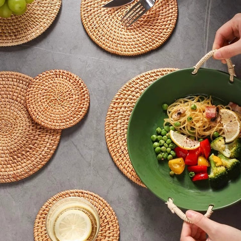 Traditional handwoven coasters Traditional handwoven coasters