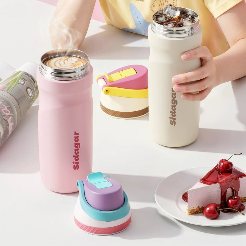 Sidagar 580ml Insulated Tumbler with Straw