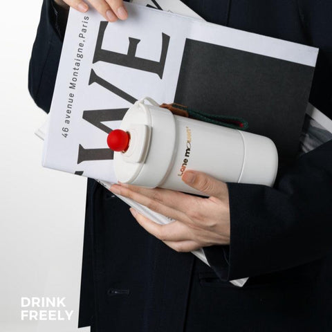 LANE MOUEN Portable Stainless Steel Coffee Cup 500ml - Leak-Proof Design LANE MOUEN Portable Stainless Steel Coffee Cup 500ml - Leak-Proof Design