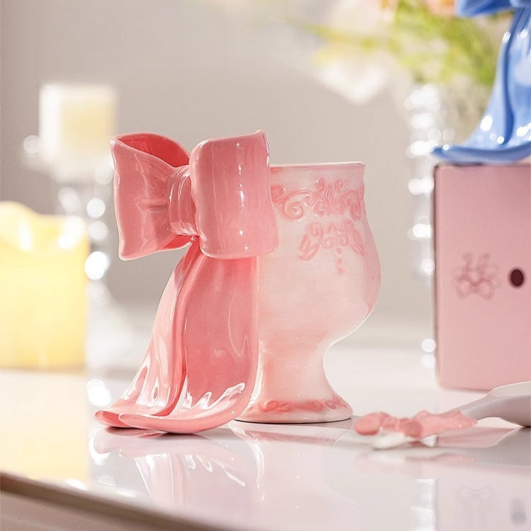 MDZF SWEET HOME Princess Escape Series Ceramic Mug with 3D Bow