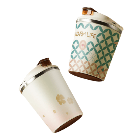 KISIKI Stylish Ceramic Layer Travel Coffee Cup with Lid - Leak-Proof, Double-Walled Insulation, and Modern Design KISIKI Stylish Ceramic Layer Travel Coffee Cup with Lid - Leak-Proof, Double-Walled Insulation, and Modern Design