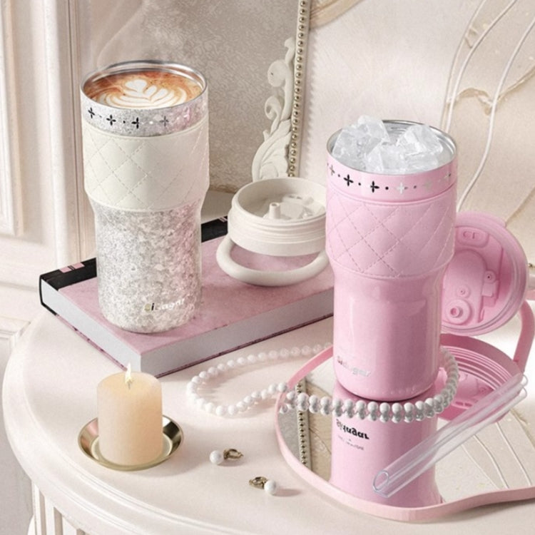 SIDAGAR Elysees Whisp Pure Titanium Tumbler with Pearl Accent