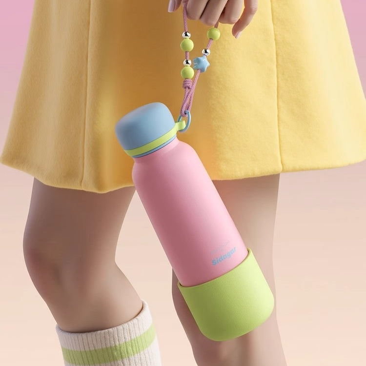 Sidagar 570ML Lightweight Insulated Tumbler with Retractable Straw & Carry Strap