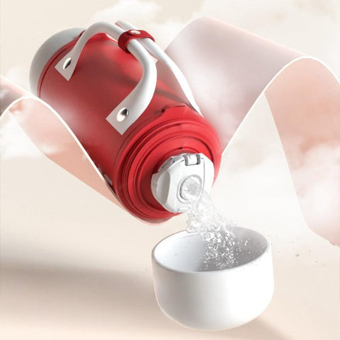 EVERCRISE Insulated Stainless Steel Travel Bottle with Straw - 1100ml Versatile Flip Pot EVERCRISE Insulated Stainless Steel Travel Bottle with Straw - 1100ml Versatile Flip Pot