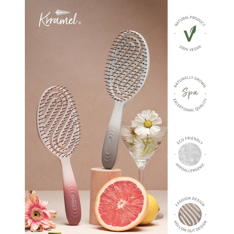 Krramel Vivaqua Ripple Volumizing Hair Brush for Curly & Straight Hair