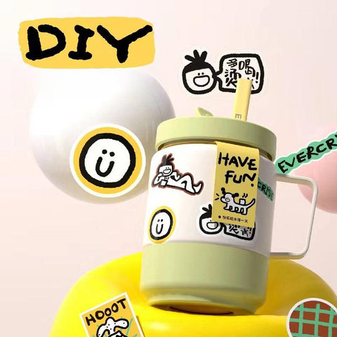EVERCRISE HipHop Cup: Fun and Functional Insulated Straw Cup 620ml EVERCRISE HipHop Cup: Fun and Functional Insulated Straw Cup 620ml