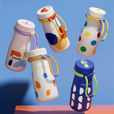EVERCRISE Milk Sippy Cup 650ml | Stylish and Convenient Stainless Straw Cup EVERCRISE Milk Sippy Cup 650ml | Stylish and Convenient Stainless Straw Cup
