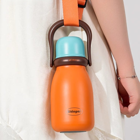 Sidagar Miu 580ml Insulated Stainless Steel Tumbler with Straw, Handle & Leak-Proof Lid Sidagar Miu 580ml Insulated Stainless Steel Tumbler with Straw, Handle & Leak-Proof Lid