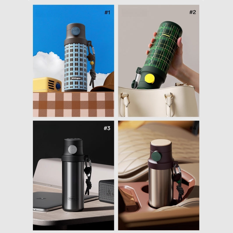 Sidagar Modern Elegant Vacuum Insulated Tumbler with Handle