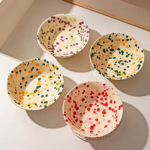 Microwave-safe undeglaze color ceramic bowl with artistic design Microwave-safe undeglaze color ceramic bowl with artistic design