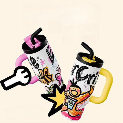 Evercrise Doodle Tuunn Cup 1240ml | Large Capacity Thermos Cup Evercrise Doodle Tuunn Cup 1240ml | Large Capacity Thermos Cup