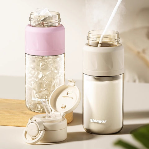 Sidagar PPSU Pregnancy Water Bottle with Gravity Straw and Dual Drinking Modes Sidagar PPSU Pregnancy Water Bottle with Gravity Straw and Dual Drinking Modes