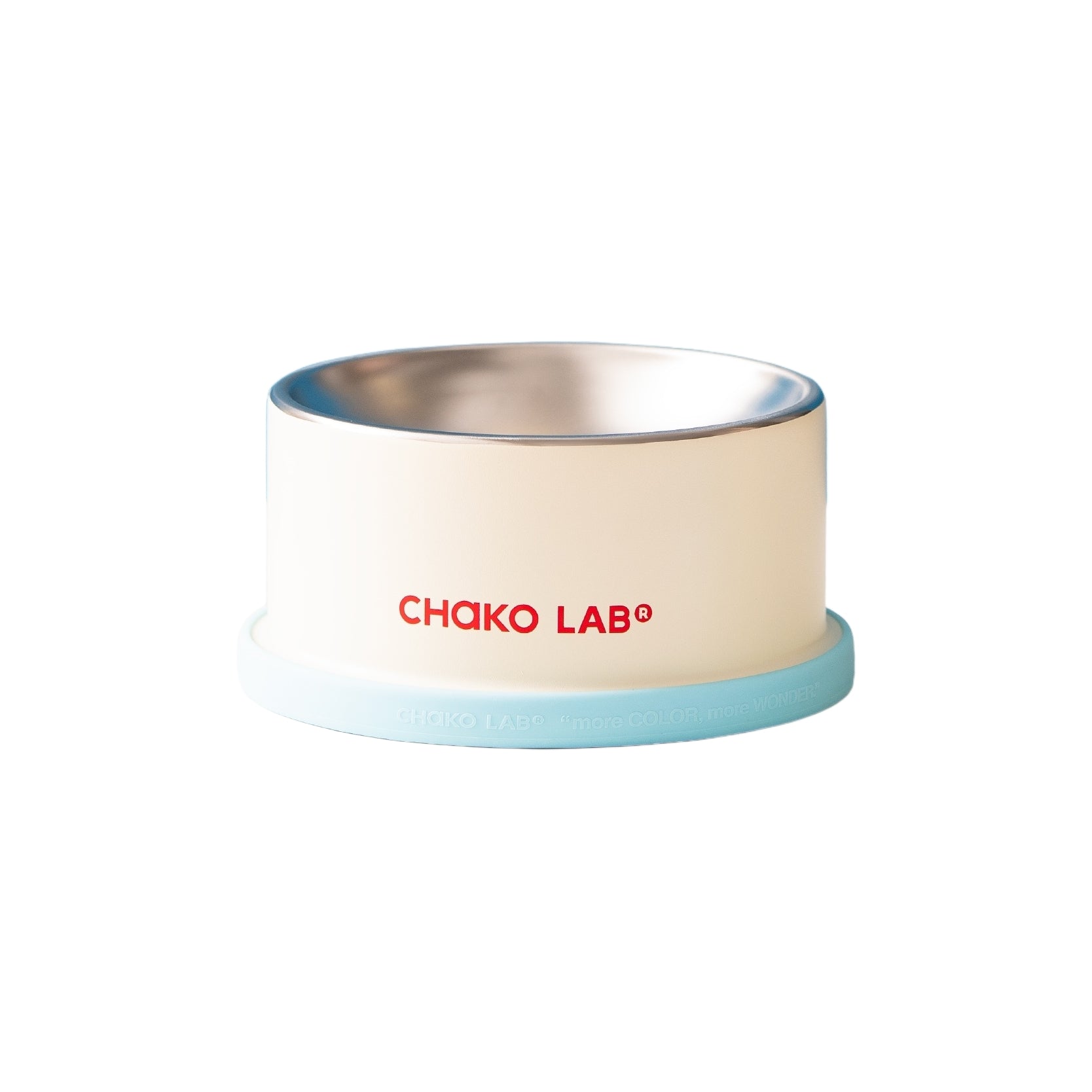 CHAKO LAB Elevated Cat Bowl – 7.5cm Raised Stainless Steel Whisker-Friendly Pet Dish