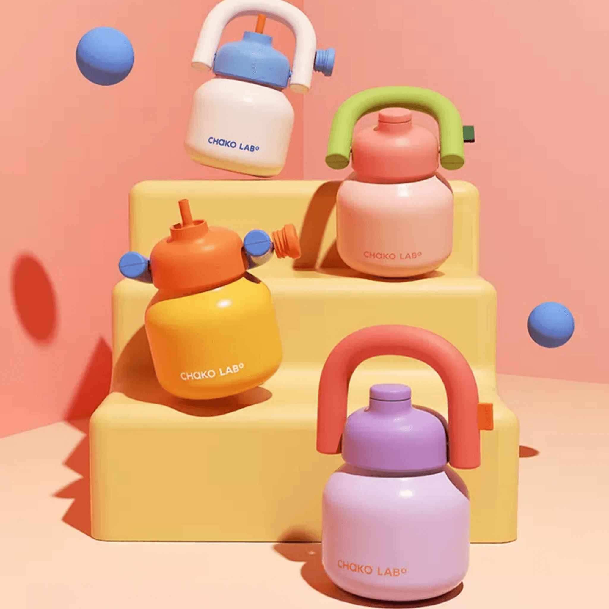 CHAKOLAB 1000ML LinLin Thermal and Cold Insulation Water Bottle - Portable Straw Bottle