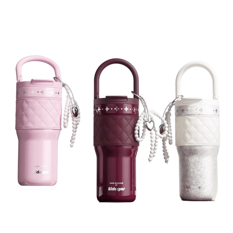 SIDAGAR Elysees Whisp Pure Titanium Tumbler with Pearl Accent