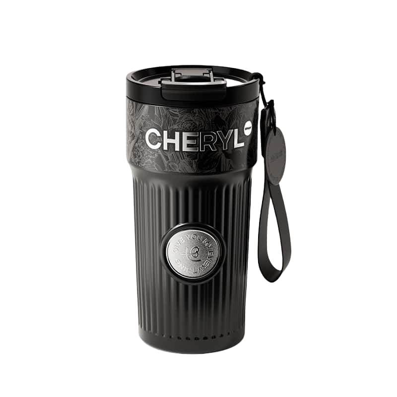 SIDAGAR All Things Grow Triple Lid Ceramic Coated Vacuum Insulated Coffee Mug