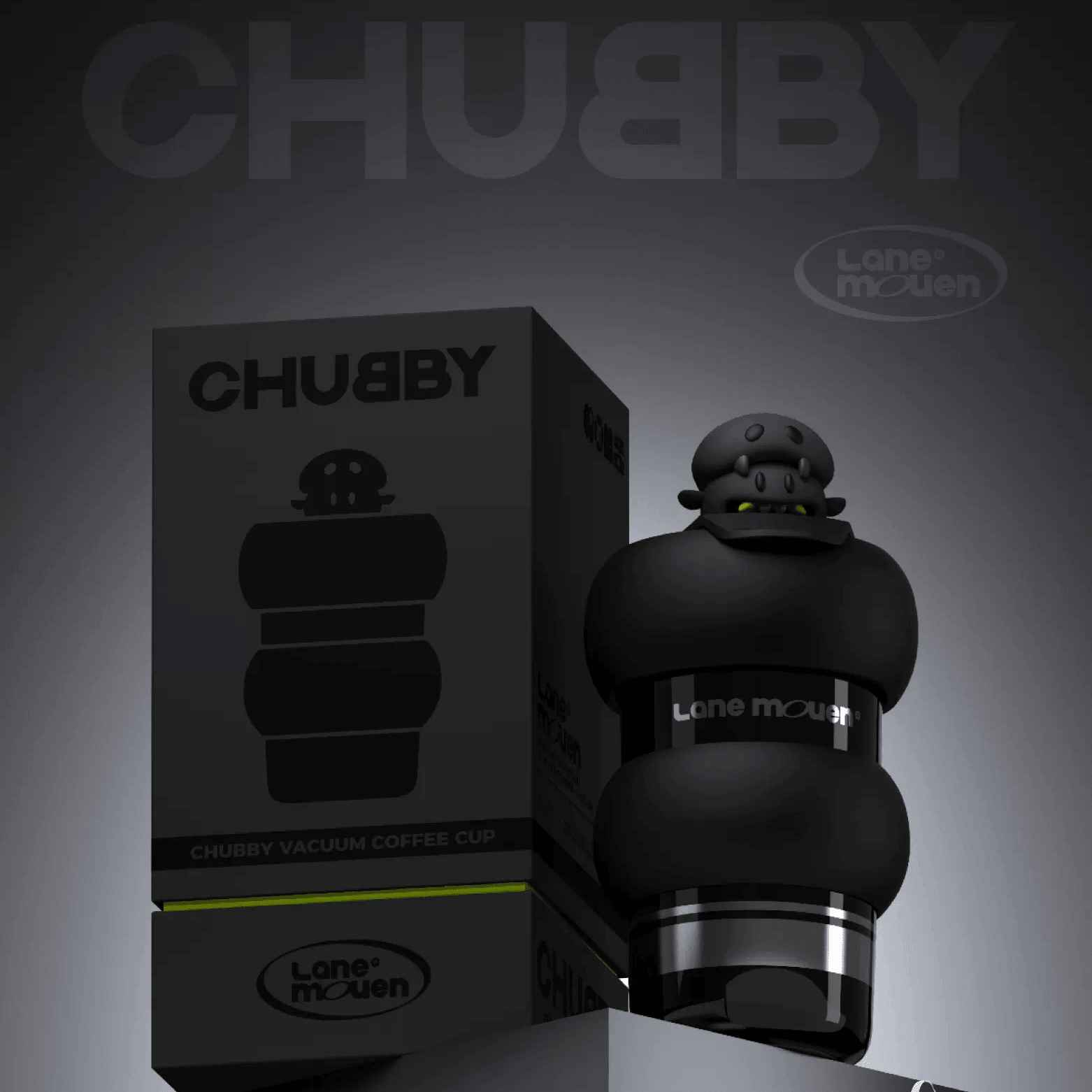 Lane Mouen Coffee Cup Portable Water Cup Fashion Circle Style 380ml