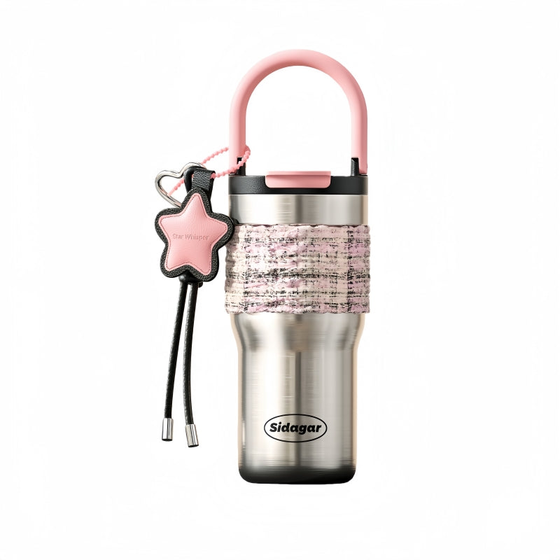 Sidagar COCO Insulated Stainless Steel Tumbler with Fashion Tweed Sleeve