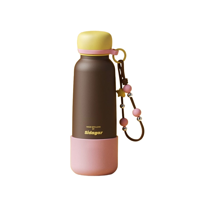 Sidagar 570ML Lightweight Insulated Tumbler with Retractable Straw & Carry Strap
