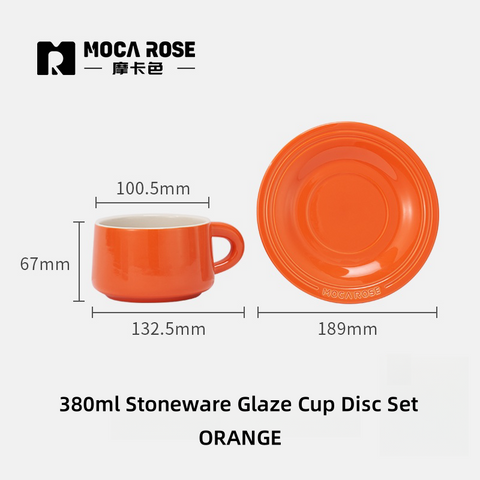 MOCA ROSE Colorful Ceramic Cup & Saucer Set | Durable, Stylish, and Heat-Resistant | Perfect for Tea & Coffee Lovers MOCA ROSE Colorful Ceramic Cup & Saucer Set | Durable, Stylish, and Heat-Resistant | Perfect for Tea & Coffee Lovers