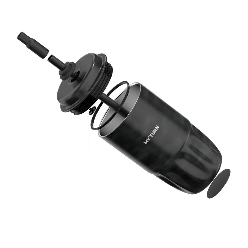 MYTURN T2 Stainless Steel Coffee Cup with Detachable Straw and Matte Finish